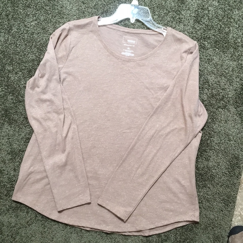 Top - pullover with gold speckles